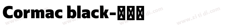 Cormac black字体转换